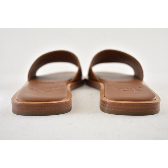 Christian Louboutin CL Mule Flat Cuoio Brown Leather Slide Slip On Sandal 37.5 - Picture 14 of 15
